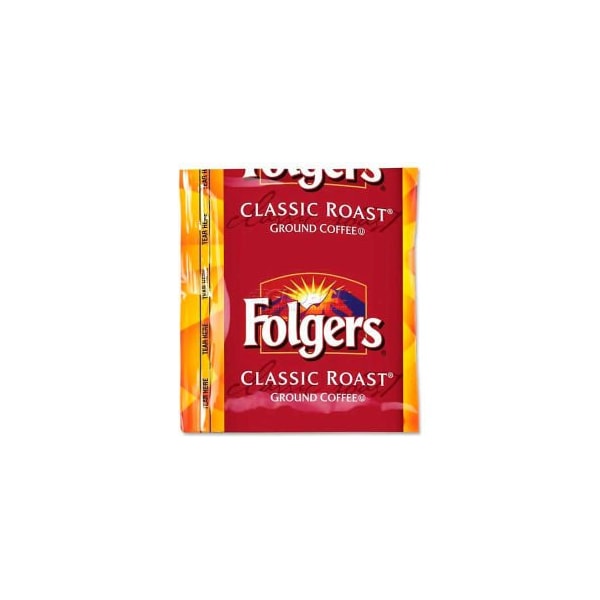 Folgers Classic Roast Coffee, Regular, 1.5 oz., 42/Carton